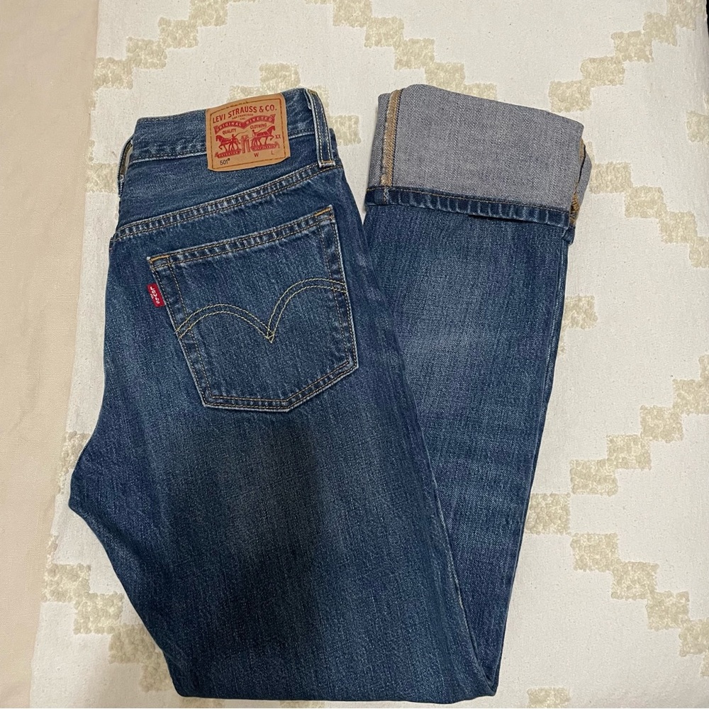 Levi’s 501’s, Size 25. Great condition!